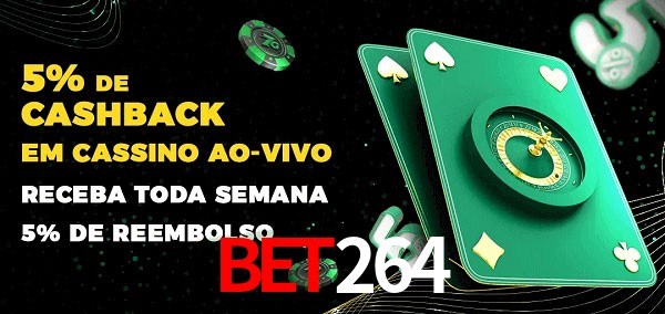 Promoções do cassino ao Vivo bet264
